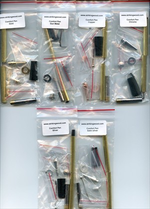  Comfort pen kits -  mixed pack of 6 pen kits