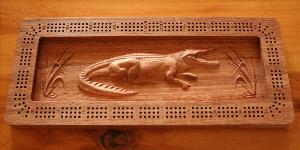  Alligator Cribbage Board